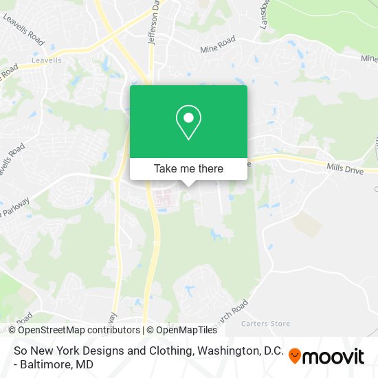 Mapa de So New York Designs and Clothing