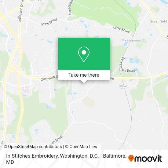 In Stitches Embroidery map