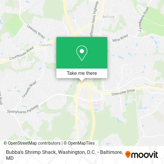 Bubba's Shrimp Shack map