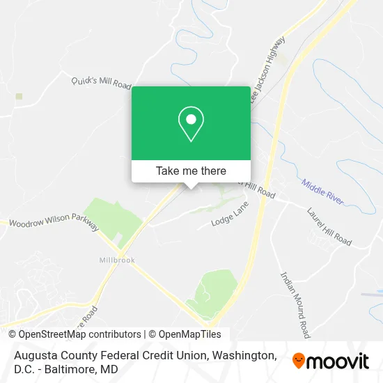 Augusta County Federal Credit Union map