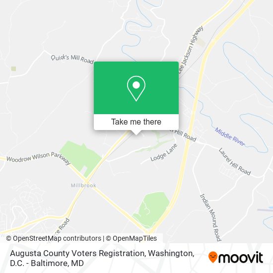 Mapa de Augusta County Voters Registration