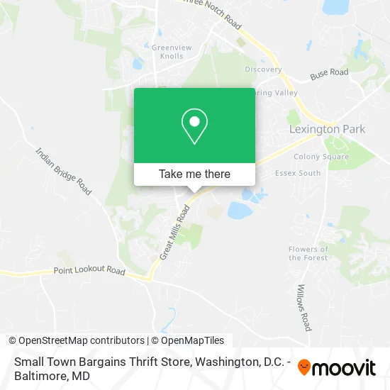 Mapa de Small Town Bargains Thrift Store
