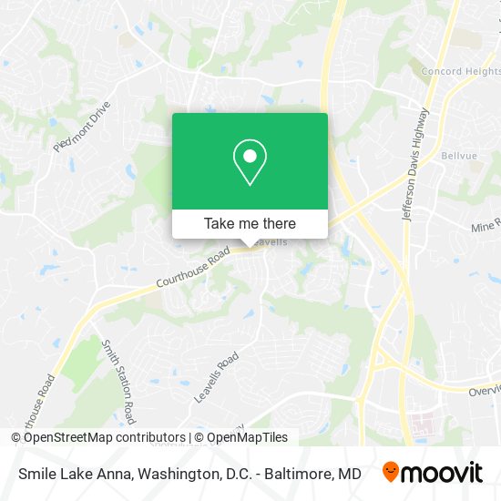 Smile Lake Anna map