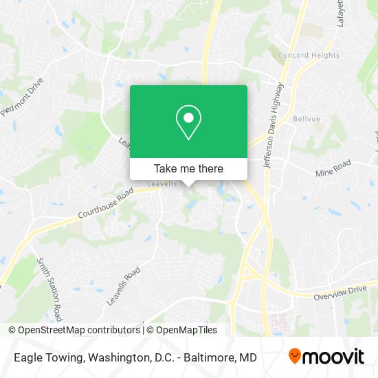 Eagle Towing map