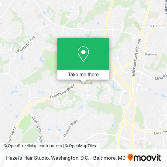 Hazel's Hair Studio map