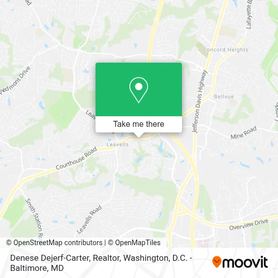 Denese Dejerf-Carter, Realtor map