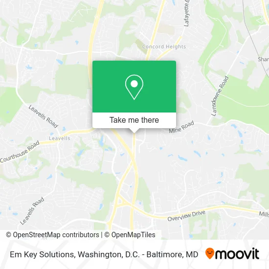 Em Key Solutions map