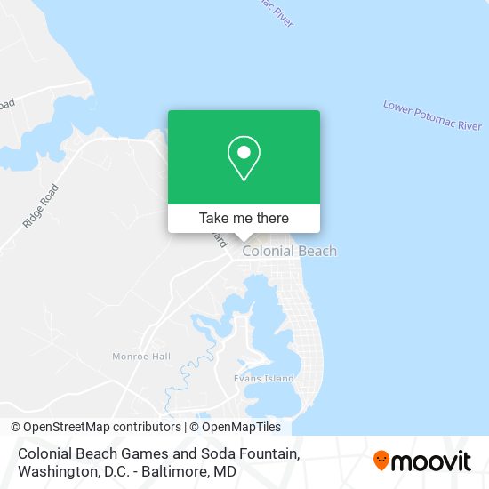 Mapa de Colonial Beach Games and Soda Fountain