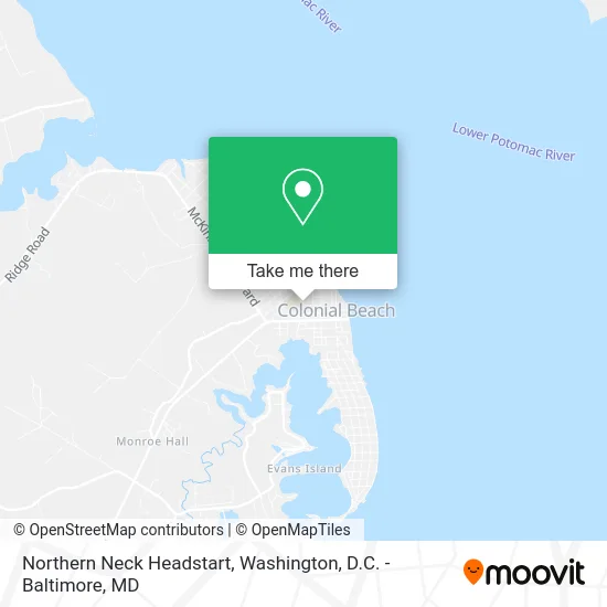 Northern Neck Headstart map