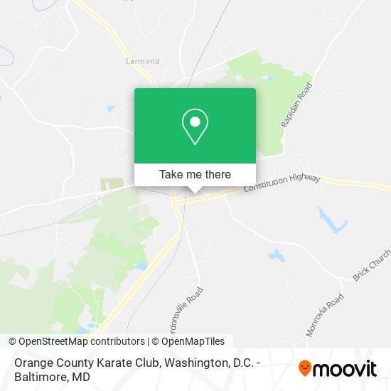 Orange County Karate Club map