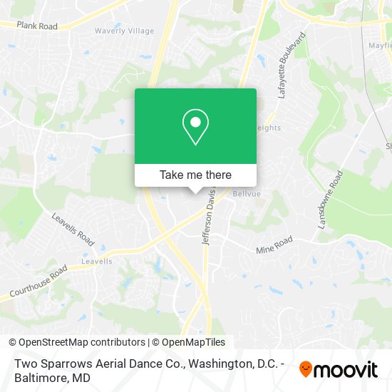Mapa de Two Sparrows Aerial Dance Co.