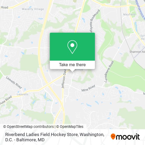 Mapa de Riverbend Ladies Field Hockey Store
