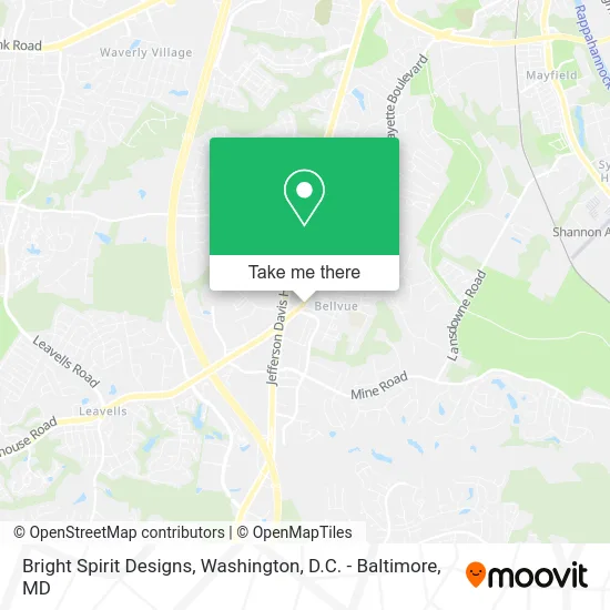 Bright Spirit Designs map