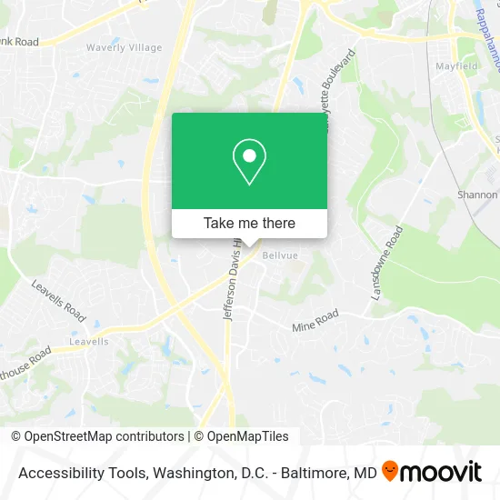 Accessibility Tools map