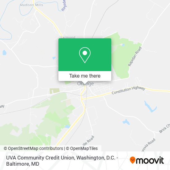 Mapa de UVA Community Credit Union