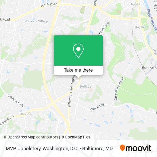 MVP Upholstery map