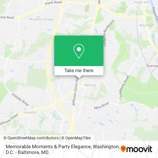 Memorable Moments & Party Elegance map