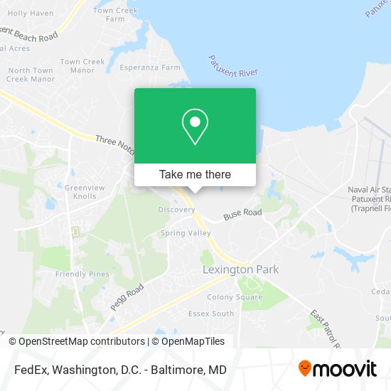 FedEx map