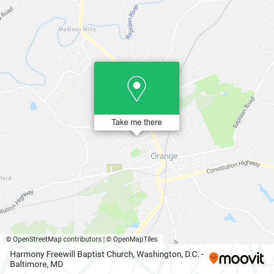 Harmony Freewill Baptist Church map