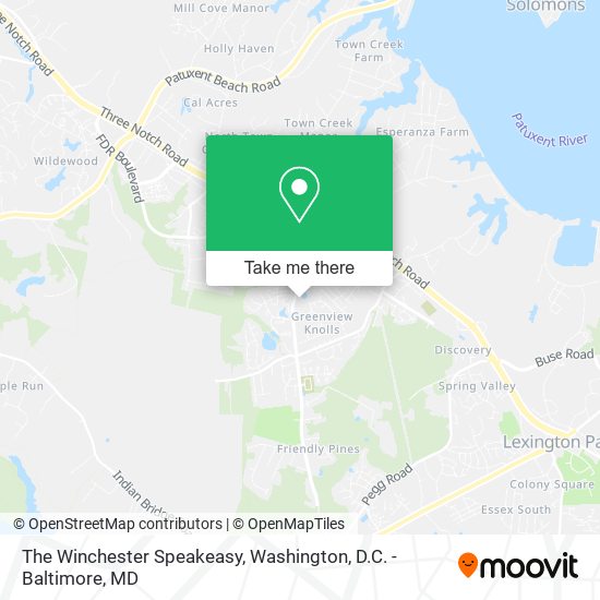 The Winchester Speakeasy map