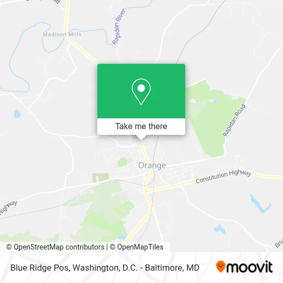Blue Ridge Pos map