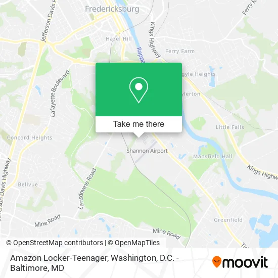 Amazon Locker-Teenager map