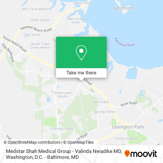 Medstar Shah Medical Group - Valinda Nwadike MD map