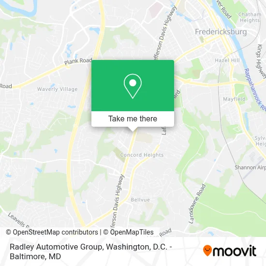 Radley Automotive Group map
