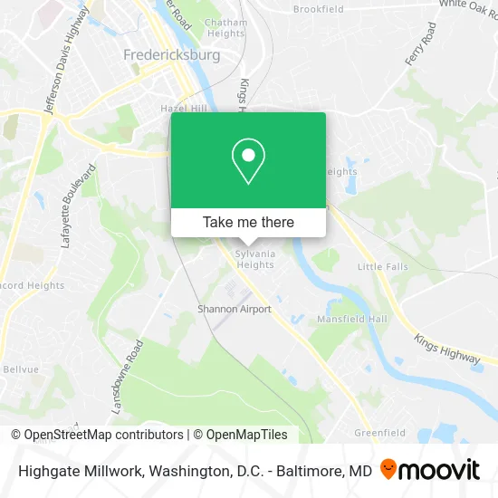 Highgate Millwork map