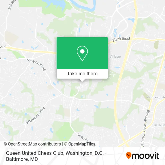 Queen United Chess Club map