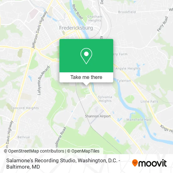 Mapa de Salamone's Recording Studio