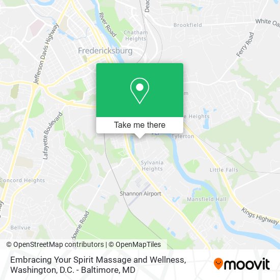 Embracing Your Spirit Massage and Wellness map