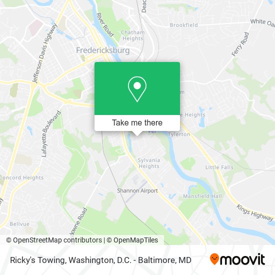 Mapa de Ricky's Towing
