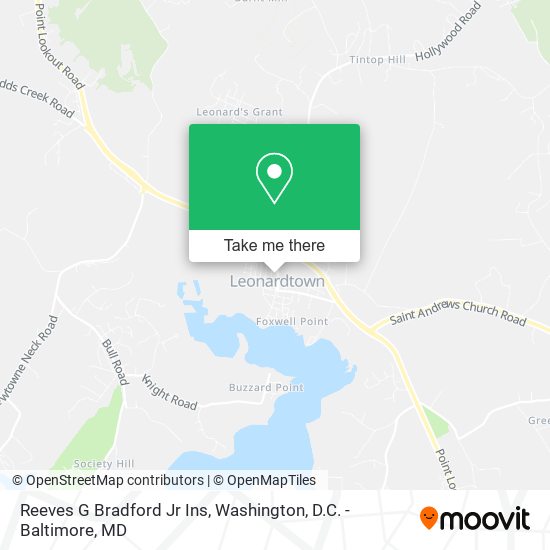 Reeves G Bradford Jr Ins map