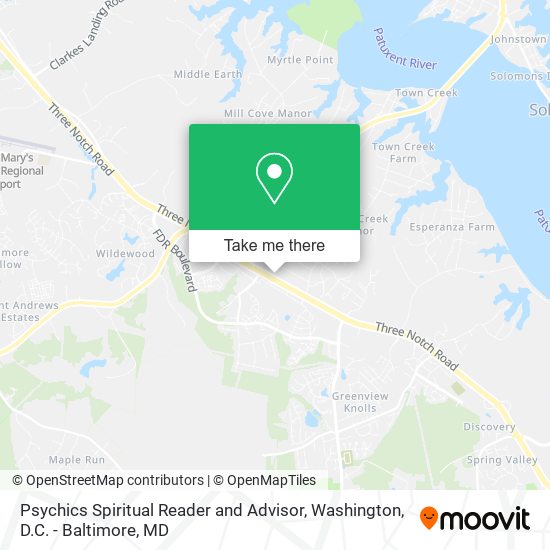 Psychics Spiritual Reader and Advisor map