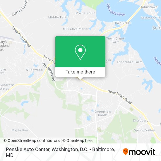 Penske Auto Center map