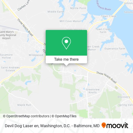 Mapa de Devil Dog Laser en
