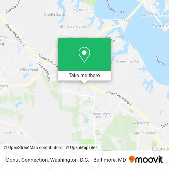 Donut Connection map