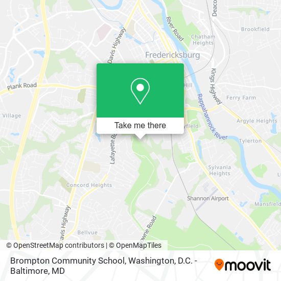 Brompton Community School map