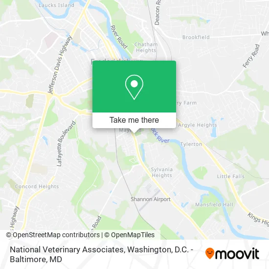 Mapa de National Veterinary Associates