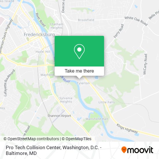Mapa de Pro Tech Collision Center