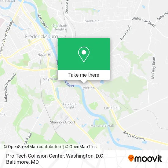 Pro Tech Collision Center map