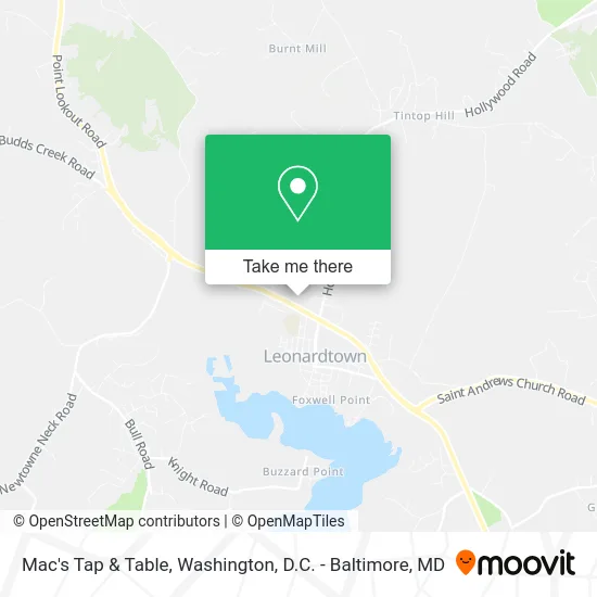 Mac's Tap & Table map