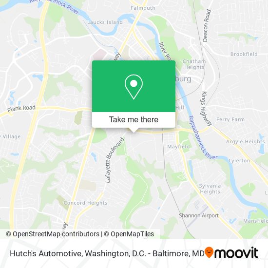 Hutch's Automotive map
