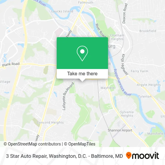 3 Star Auto Repair map