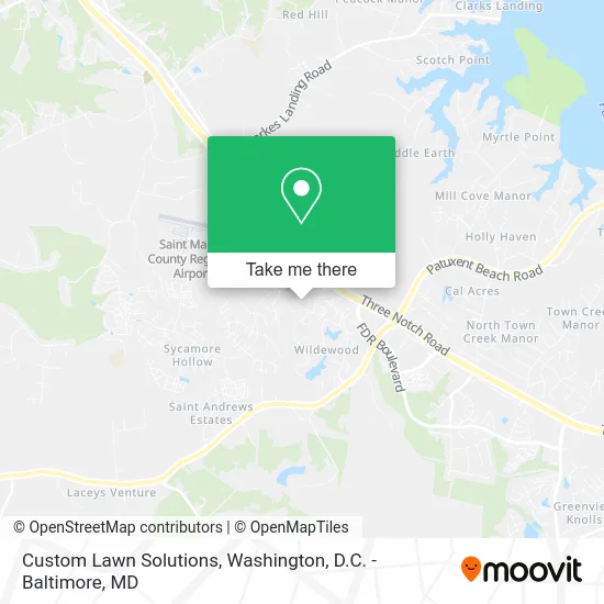 Custom Lawn Solutions map