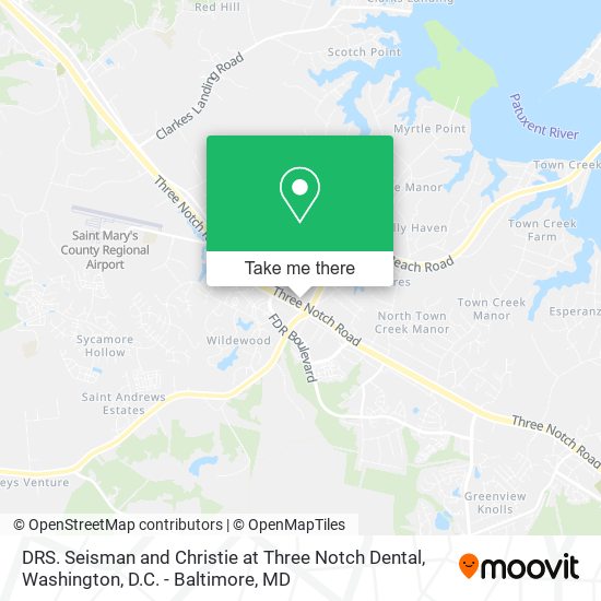 DRS. Seisman and Christie at Three Notch Dental map