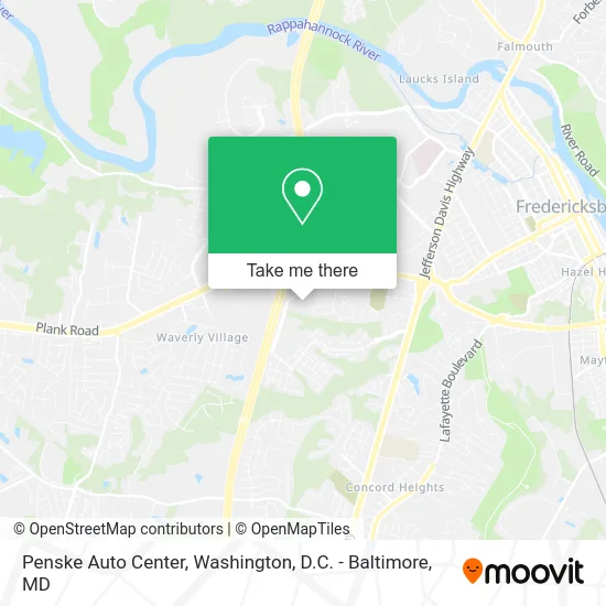 Penske Auto Center map