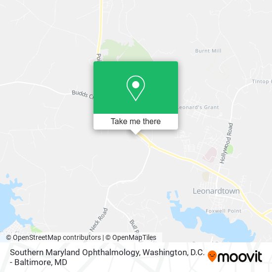 Southern Maryland Ophthalmology map