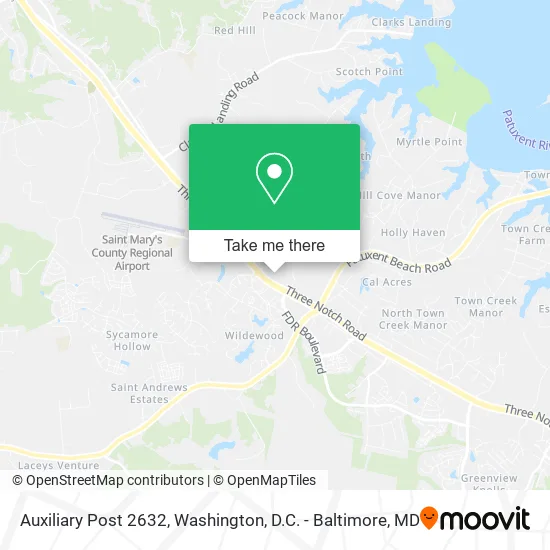 Auxiliary Post 2632 map